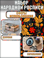 Набор меловых красок для народной росписи 20 мл (9 шт)
