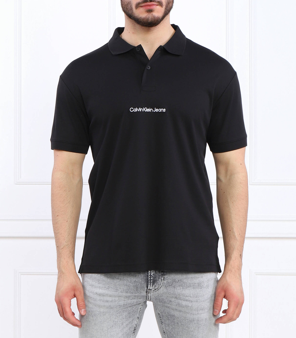 Поло INSTITUTIONAL CALVIN KLEIN JEANS - черный(J30J322853)
