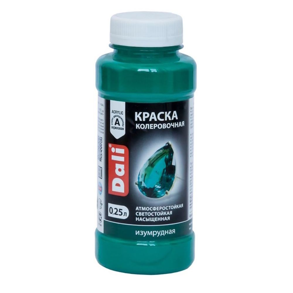 Краска-колер  DALI изумрудный  0,25л (Рогнеда)