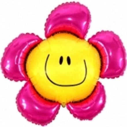 Шар 41"/104см Фигура, Солнечная улыбка, Фуше 1 шт.