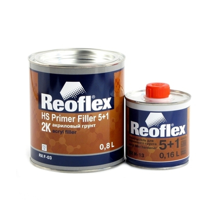 Reoflex Грунт Акриловый  2K 5+1черный 0,8 л (0,16л)