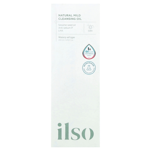 ilso, натуральное мягкое очищающее масло, 200 мл (6,76 жидк. унции)