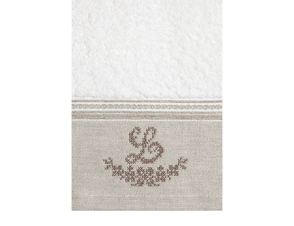 Набор полотенец 3 шт Luxberry Lovely New белый-натуральный Португалия фото