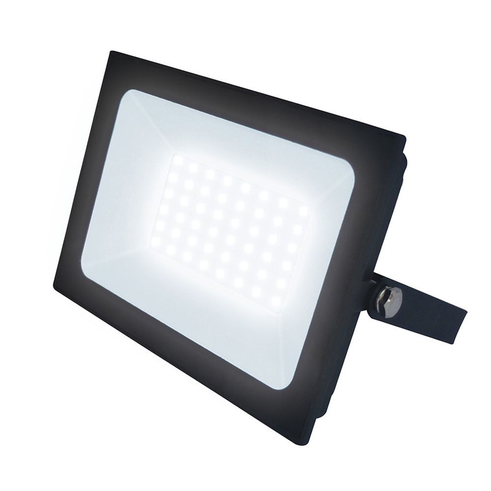 ULF-F21-50W/4000K IP65 200-250В BLACK Прожектор светодиодный. Белый свет (4000K). Корпус черный. TM Uniel