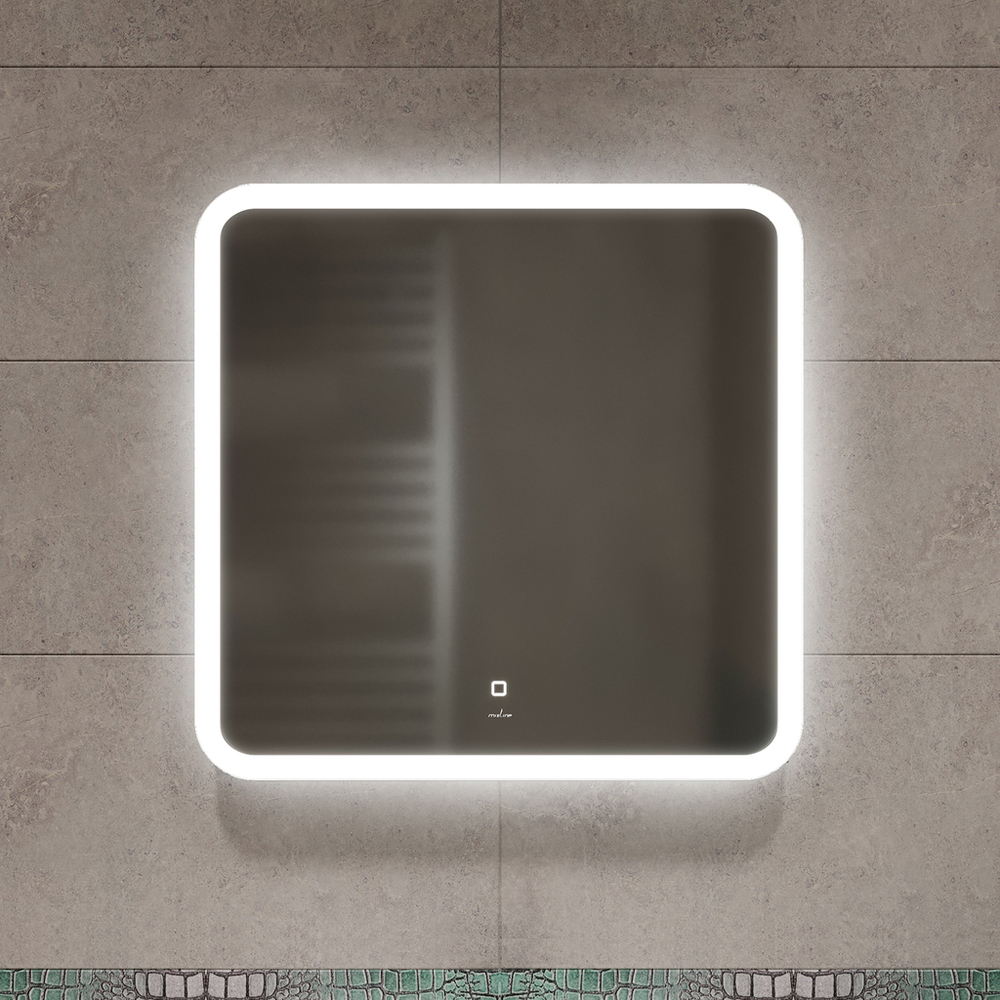 Зеркало MIXLINE "Колорит" ЭКОНОМ 700*685 (ШВ) сенсорный выкл, светодиодная подсветка