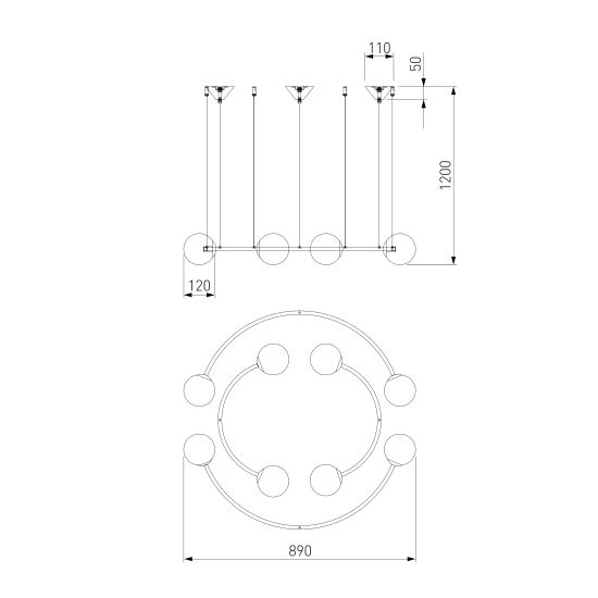 359/8 / подвесной светильник