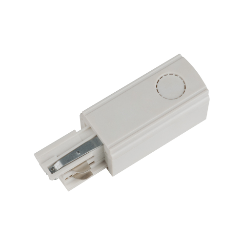 UBX-A01 WHITE 1 POLYBAG Ввод питания для шинопровода. Трехфазный. Правый. Цвет — белый. Упаковка — полиэтиленовый пакет.