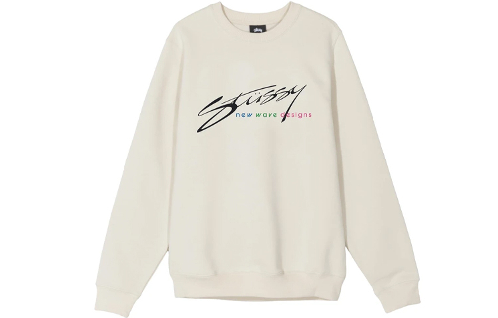 Худи Stussy New Wave Designs Crew l ogo, 118376