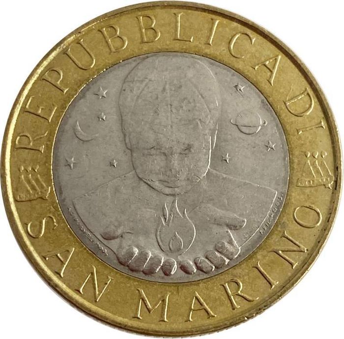 1000 лир 1999 Сан-Марино XF