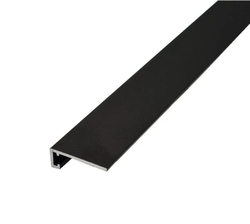 Микроплинтус НЕПЛИНТУС AL16X5-03 Чёрный 16х6х2000мм