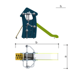 Детский спортивно-игровой комплекс для улицы серия "Сфера" Romana 057.20.00