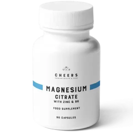 Диетическая добавка Cheers Цитрат магния+Цинк+Витамин B6, 90 капсул