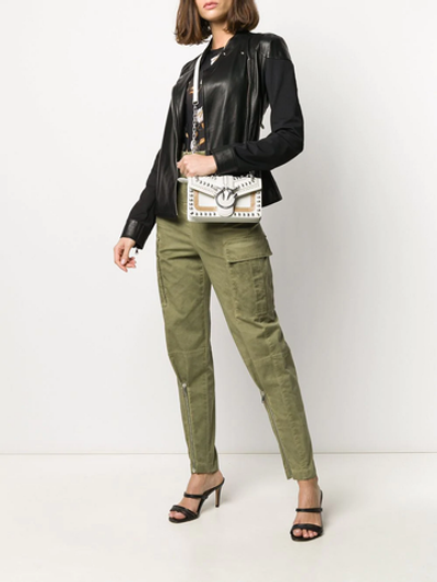 MINI LOVE BAG MIX STUDS - white