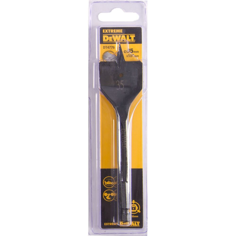 Сверло DEWALT EXTREME DT4776, по дереву перьевое IMPACT 1/4 дюйма 35 x 152 мм