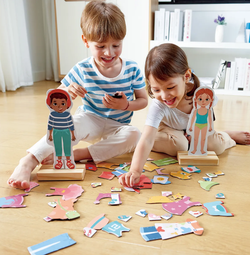 Детский магнитный конструктор "Меняй наряд"