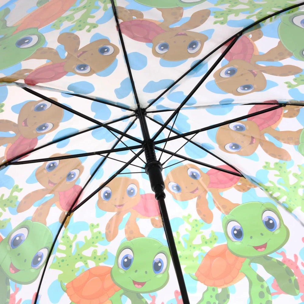 Зонт детский полуавтомат «Яркая Змейка», 8 спиц, d-80см, длина в слож. виде 65см