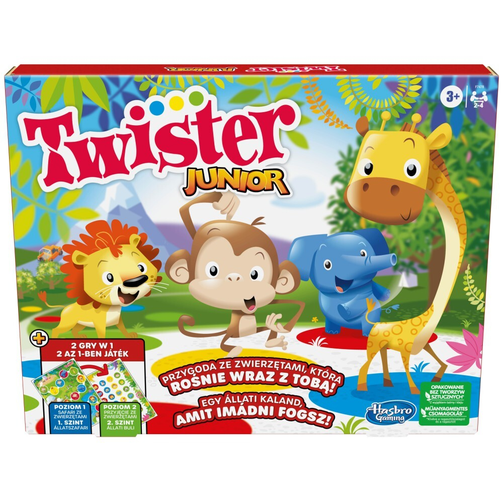 Hasbro - Настольная игра Twister Junior с животными F7478 / артикул   F7478  / GTIN 5010996138996