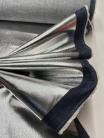 Джинса (деним) хлопок с эластаном синяя с серебряным напылением