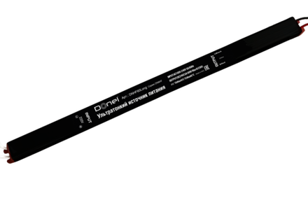 Блок питания для светодиодной ленты,  DC24В  60Вт 2.5А IP67,  размер 313х18х15мм