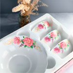 Набор салатников 7 предметов "Скарлет" стеклокерамика, Jewel 7000