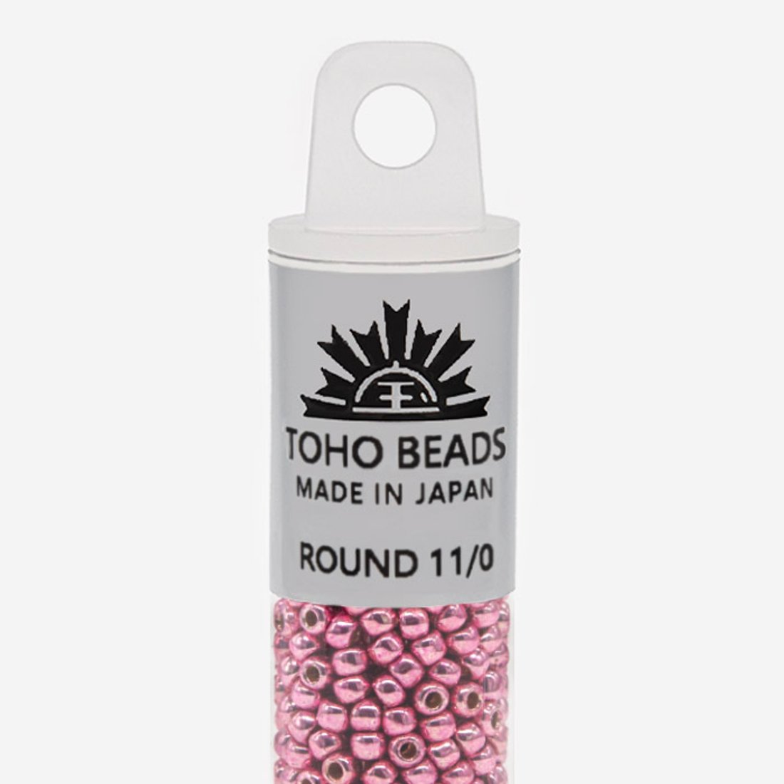 Японский бисер TOHO Round 11/0 (№PF553), непрозрачный глянцевый с металлическим блеском