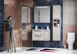 Дверь раздвижная Roca Area 1600x2000, правая, ручка слева, прозрачное стекло, профиль xром MP05R6012M