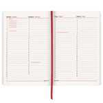 Ежедневник недатированный А5 138х213 мм BRAUBERG "Metropolis Ultra", под кожу, 160 л., красный, 113287