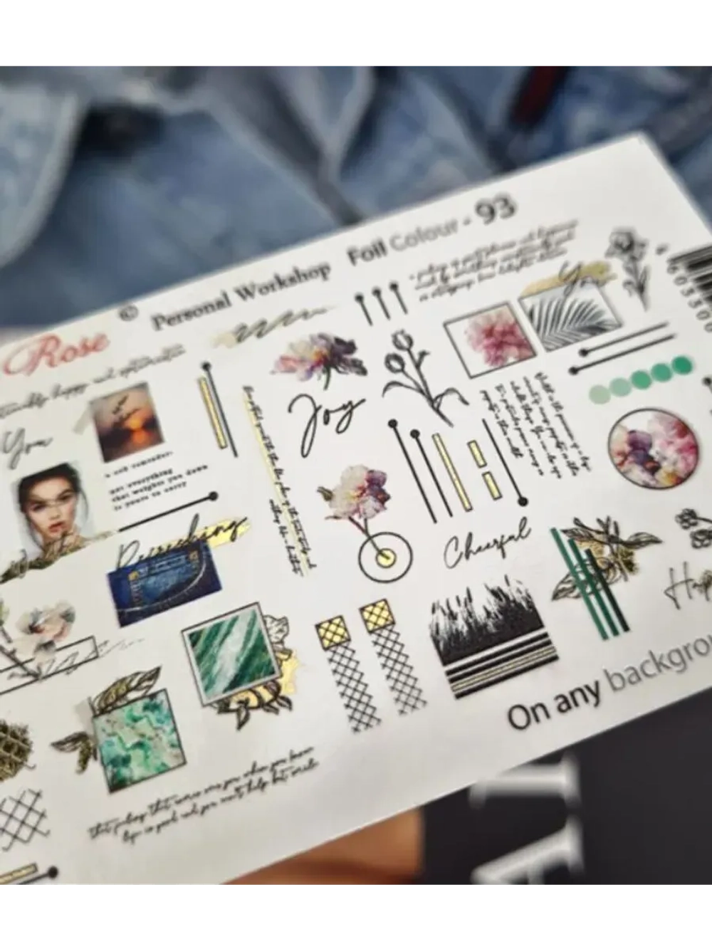 Набор слайдеры 2шт Lucky Rose. Foil 093, 094