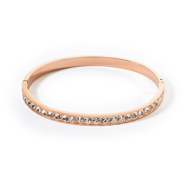 Браслет Coeur de Lion Crystal-Rose gold 17 см 0131/33-1822