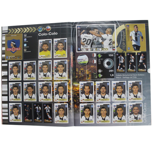 Полностью заполненный альбом наклеек. Panini FIFA 365: 2015-2016. Футбол