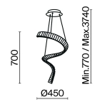 Подвесная люстра Maytoni KRONE P097PL-L48BS3K