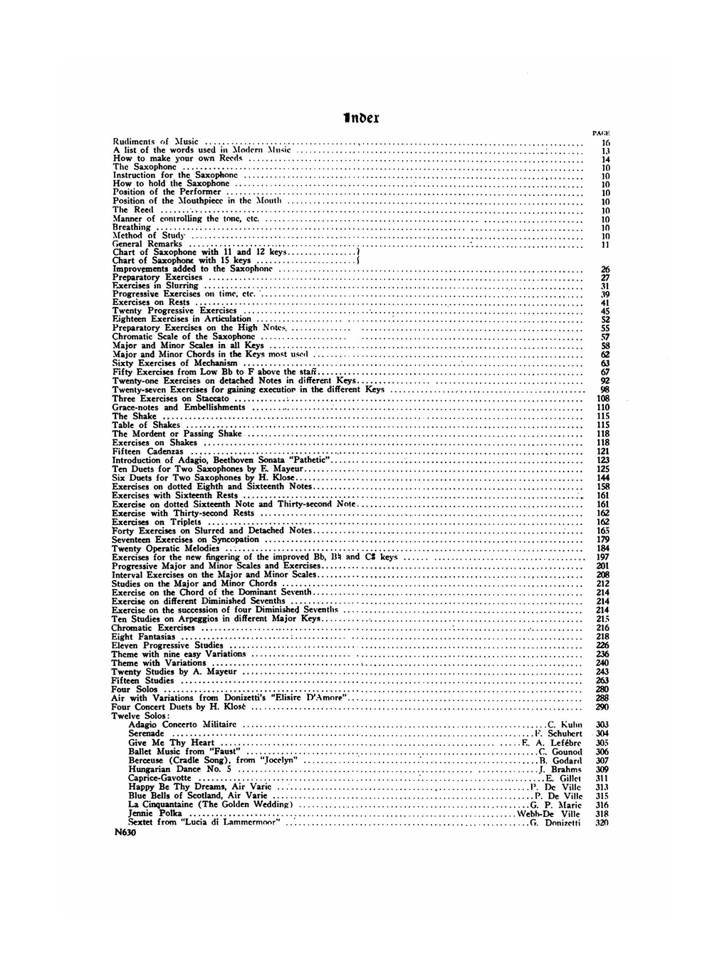 Universal method for the saxophone | Paul de Ville