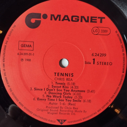 Винтажная виниловая пластинка LP Chris Rea Tennis (Germany 1980) Sweet Kiss