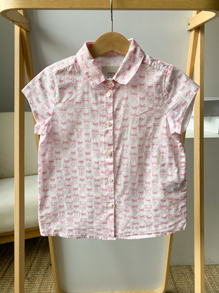 Хлопковая блузка Fendi, 110