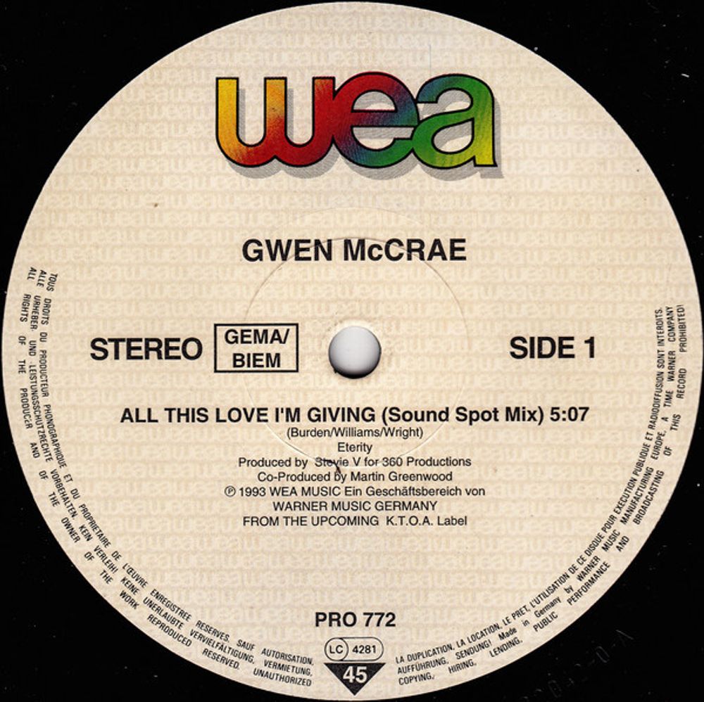 Gwen McCrae – All This Love I&#39;m Giving