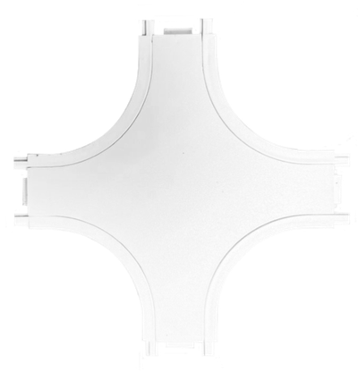 CLARUS Коннектор Х образный 48V для магнитного ультратонкого шинопровода, белый, 100 шт