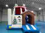 Коммерческий надувной батут «Зимняя горка Арктика» 6,1*3,6*6,3 м