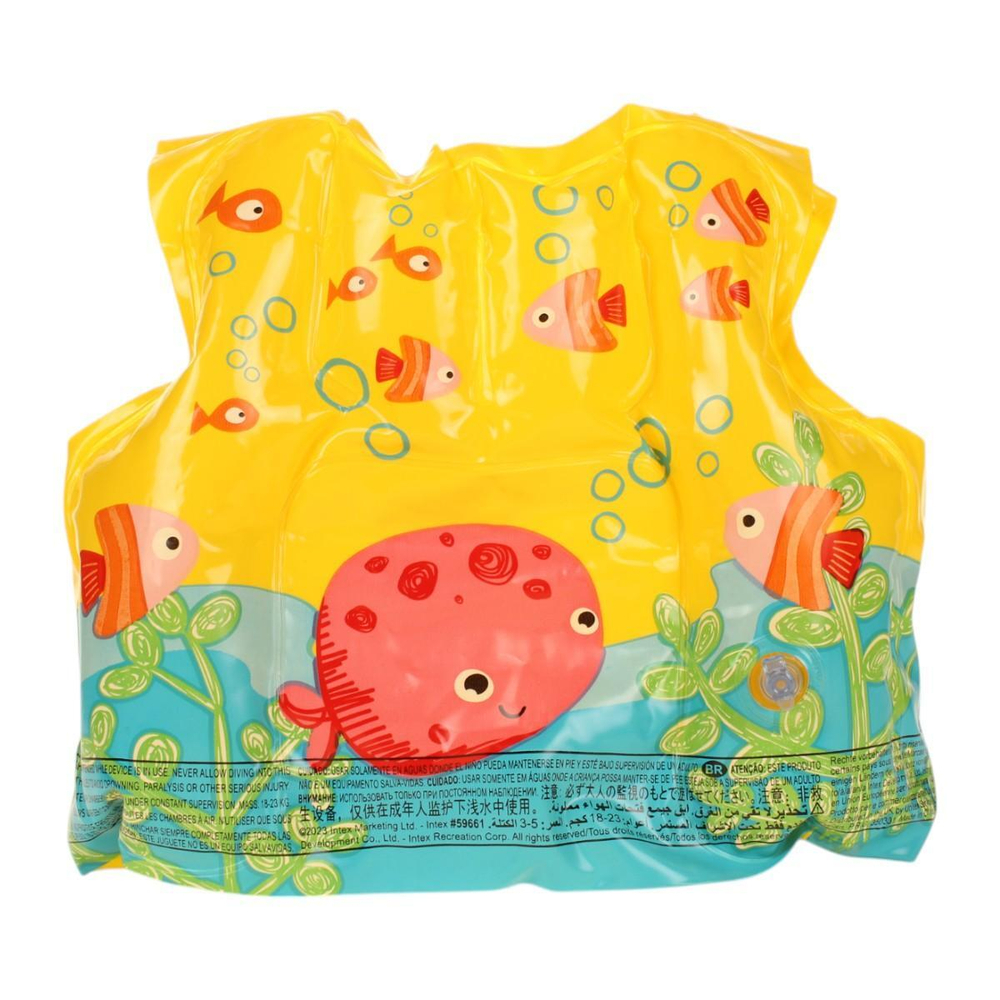 Жилет надувной детский Рыбки 41*30см 3-5 лет 59661/589389 (Intex)