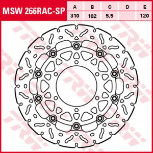 Диск тормозной TRW MSW266RAC