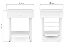 Прикроватная тумба Малгома белая