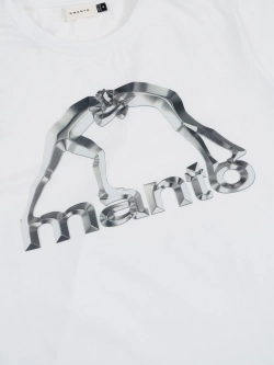 Футболка MANTO METAL белая