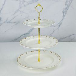 Lenardi 102-097 Трехъярусная этажерка АЛЕКСАНДРИЯ в под.уп.(х12)Фарфор