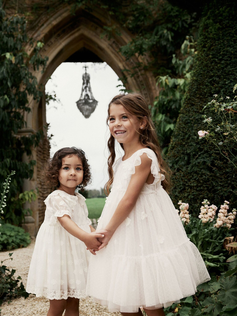 Платье для девочки Next N31-946, Молочный