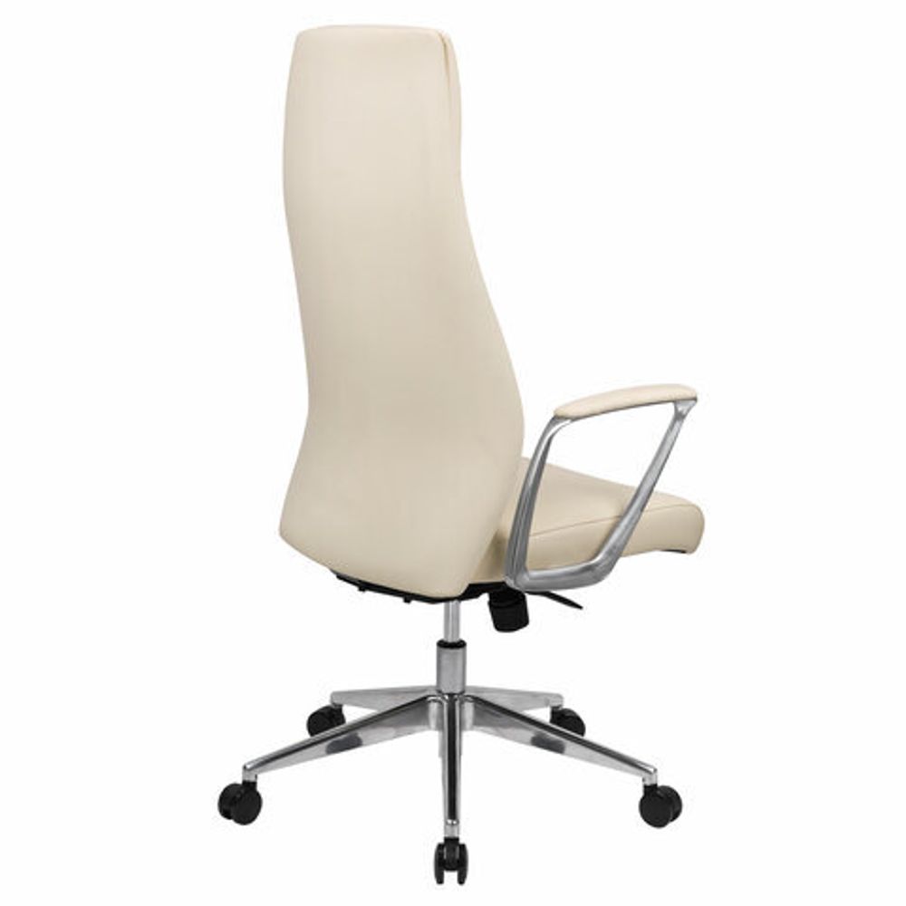 Кресло BRABIX PREMIUM "Adept EX-752", синхромеханизм, алюминий, экокожа, бежевое, 532931