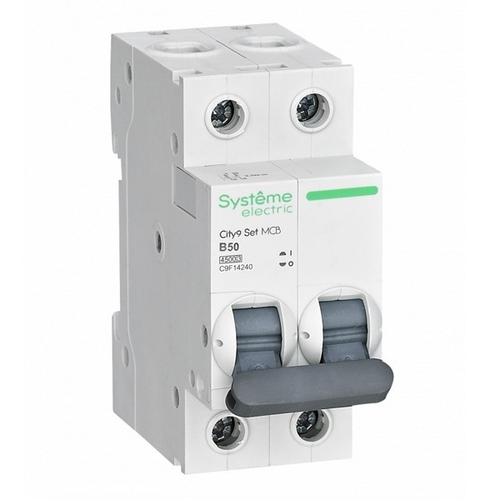 Автоматический выключатель City9 Set 50А В 2П 4,5кА Systeme Electric (автомат электрический) C9F14250