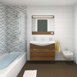 ULI-F44-15W-4500К IP20 SILVER Светильник светодиодный для подсветки зеркал. 1400Lm. Серебристый. ТМ Uniel