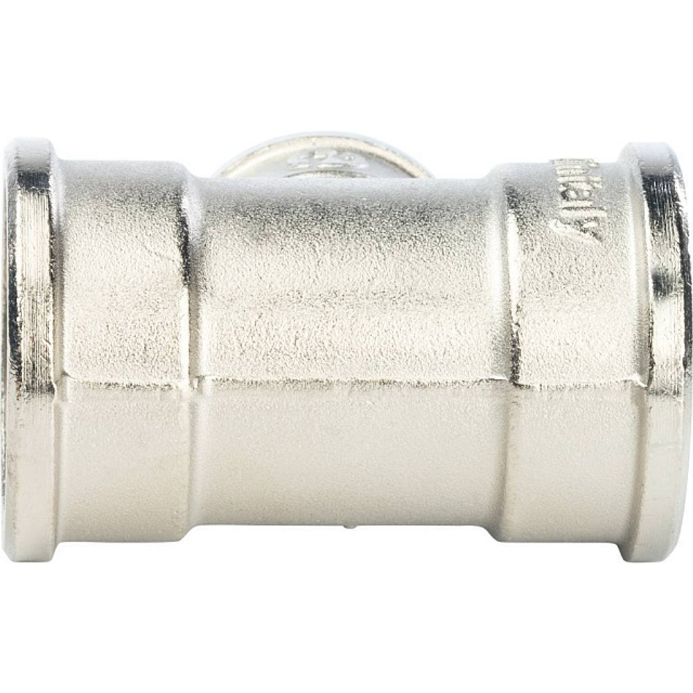 Тройник с внутренней резьбой переходной STOUT SFT 0022 - 1" x 3/4" x 1" (латунь никелированная)