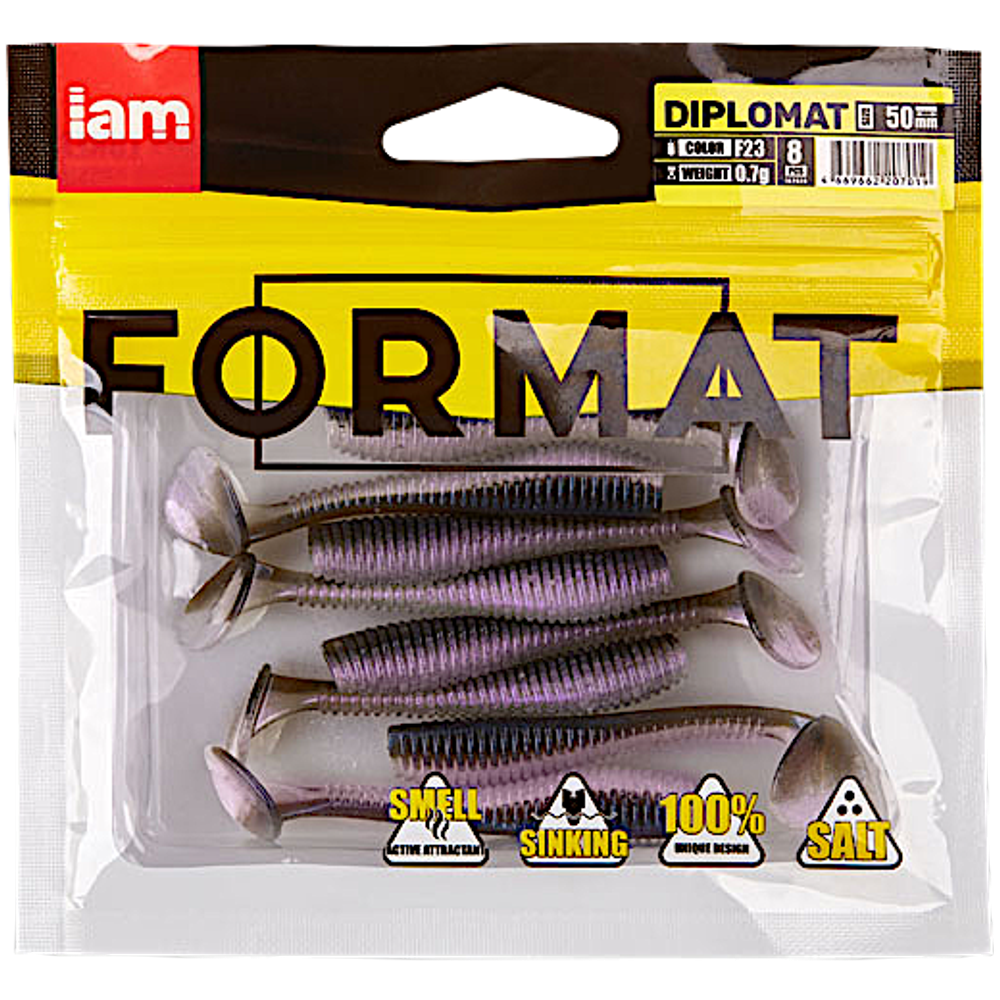 Мягкая приманка IAM Format Diplomat 074мм 2.2г(3.0г) -