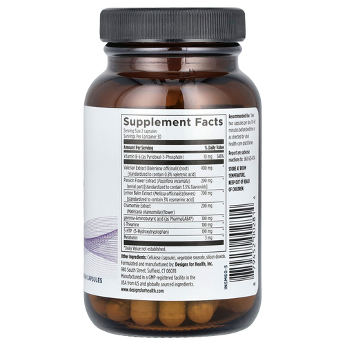 Designs For Health, Insomnitol™, 60 Vegetarian Capsules