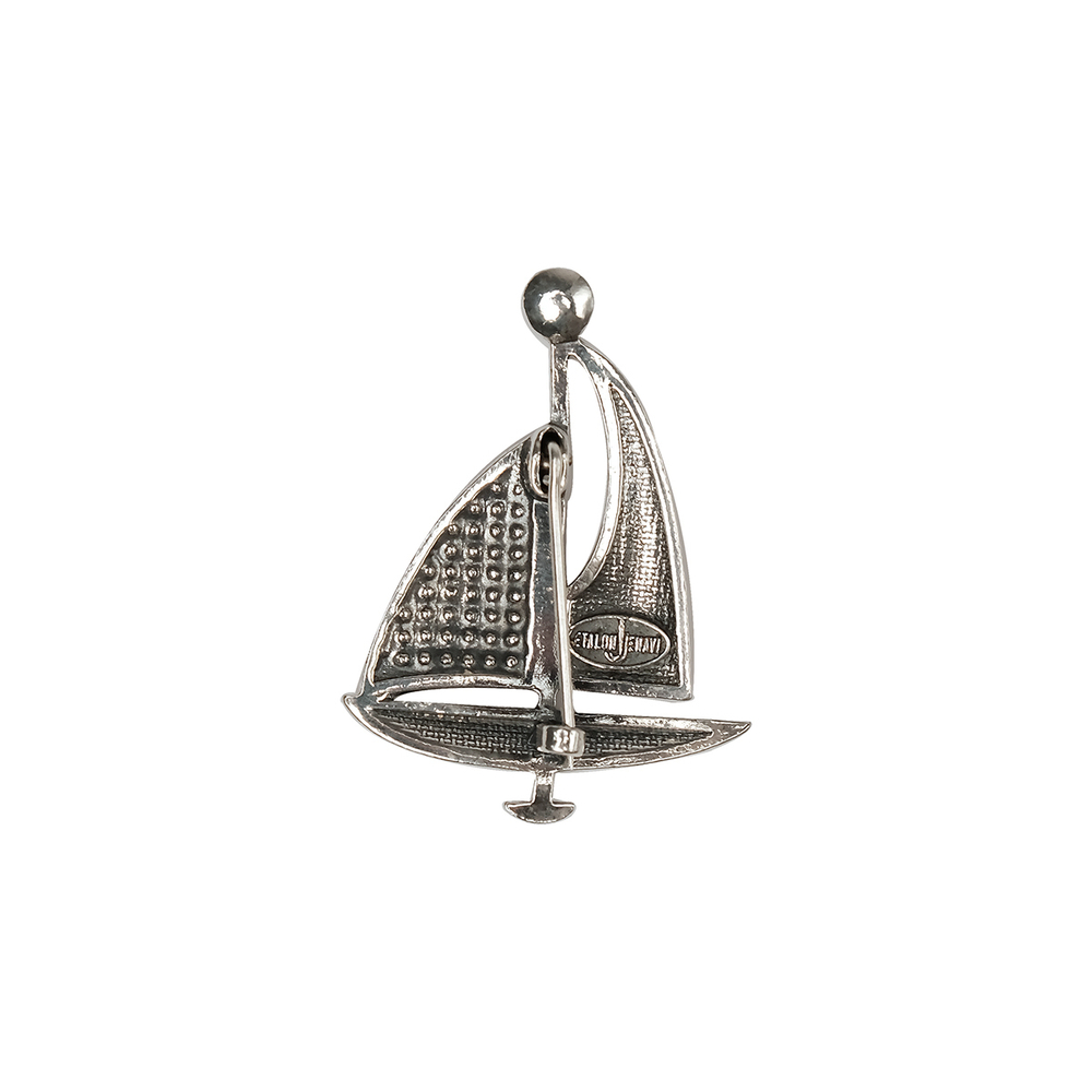 "Лисель" брошь в серебряном покрытии из коллекции "Морской круиз" от Jenavi c замком булавка